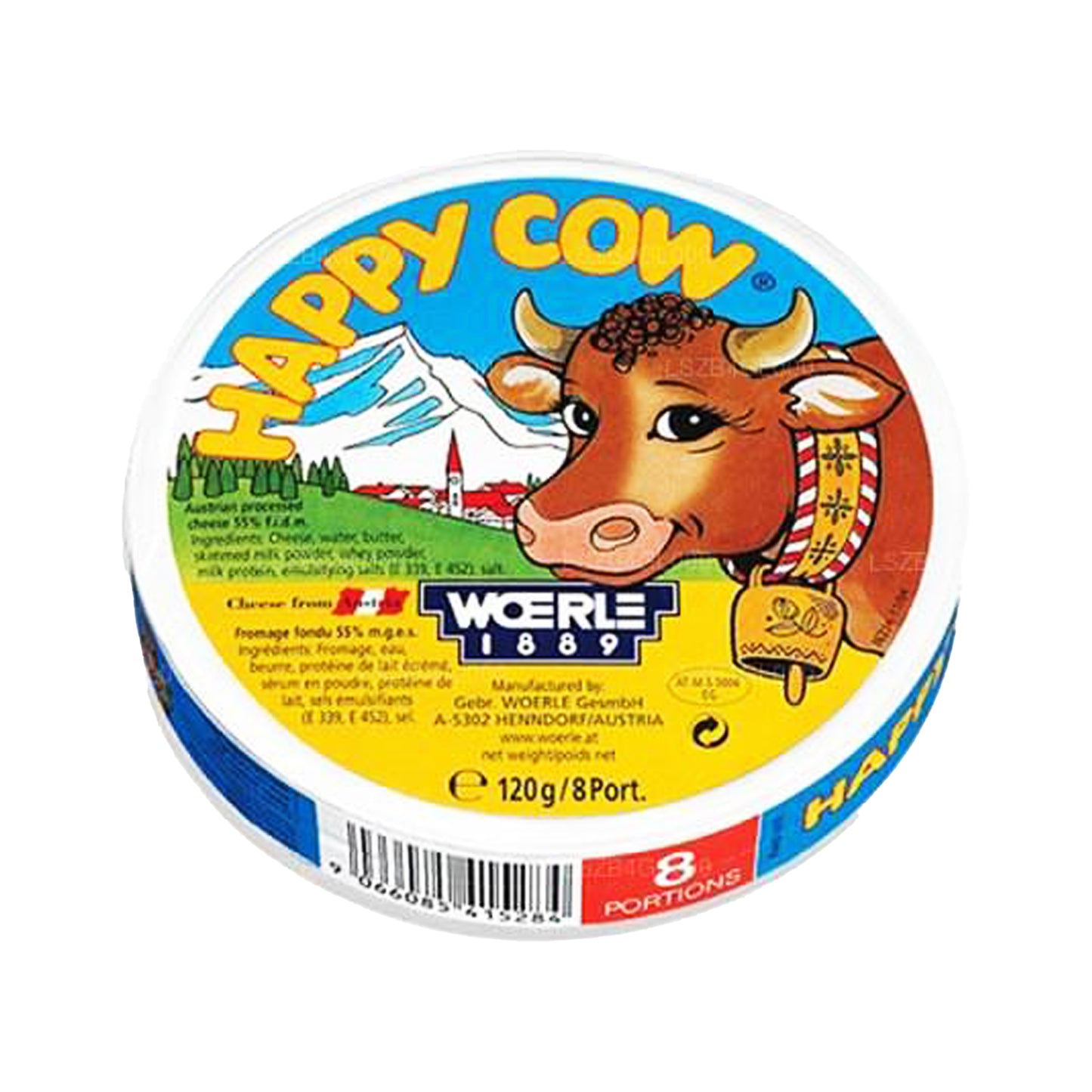 Happy Cow Cheese Round Box Portion (120g)