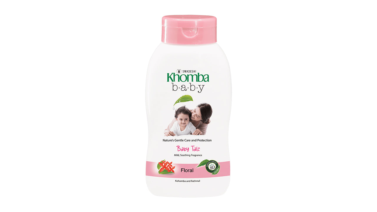 Swadeshi Khomba Baby Talc Floral (100g)