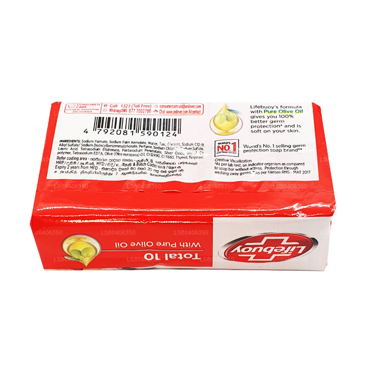 Lifebuoy Total 10 With Pure Olive Oil Body Soap (100g)