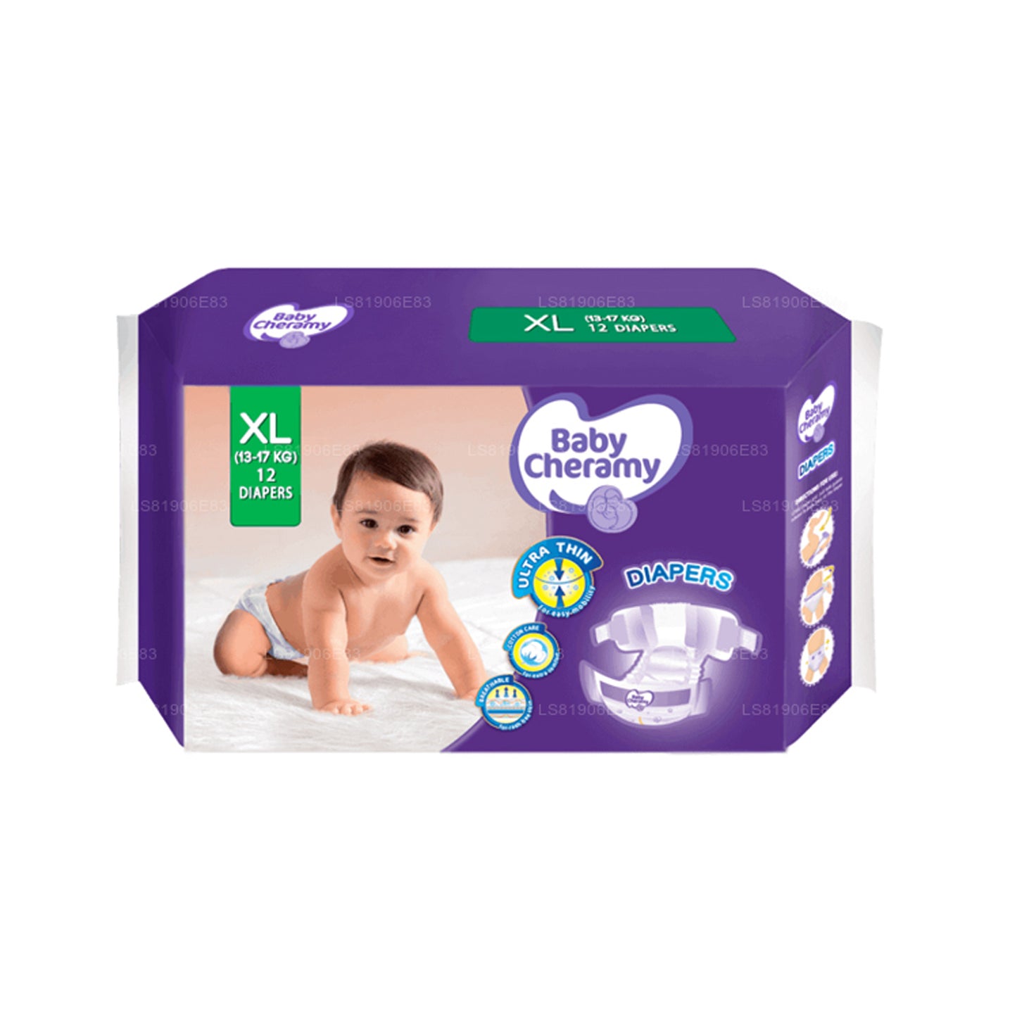 Baby Cheramy Baby Diapers (12 Pack)