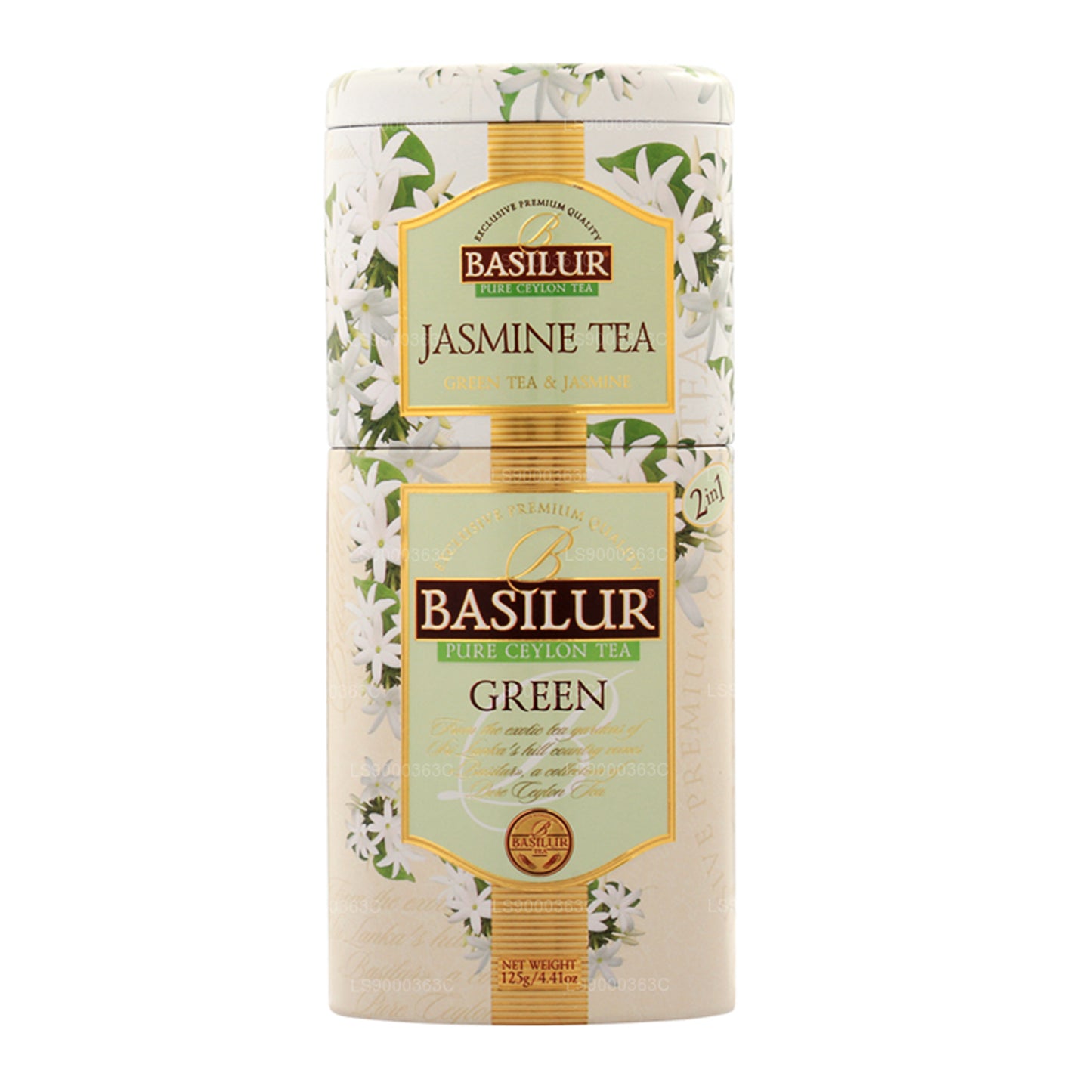 Basilur Fruits and Flowers "Green Tea with Jasmine" (125g) Caddy