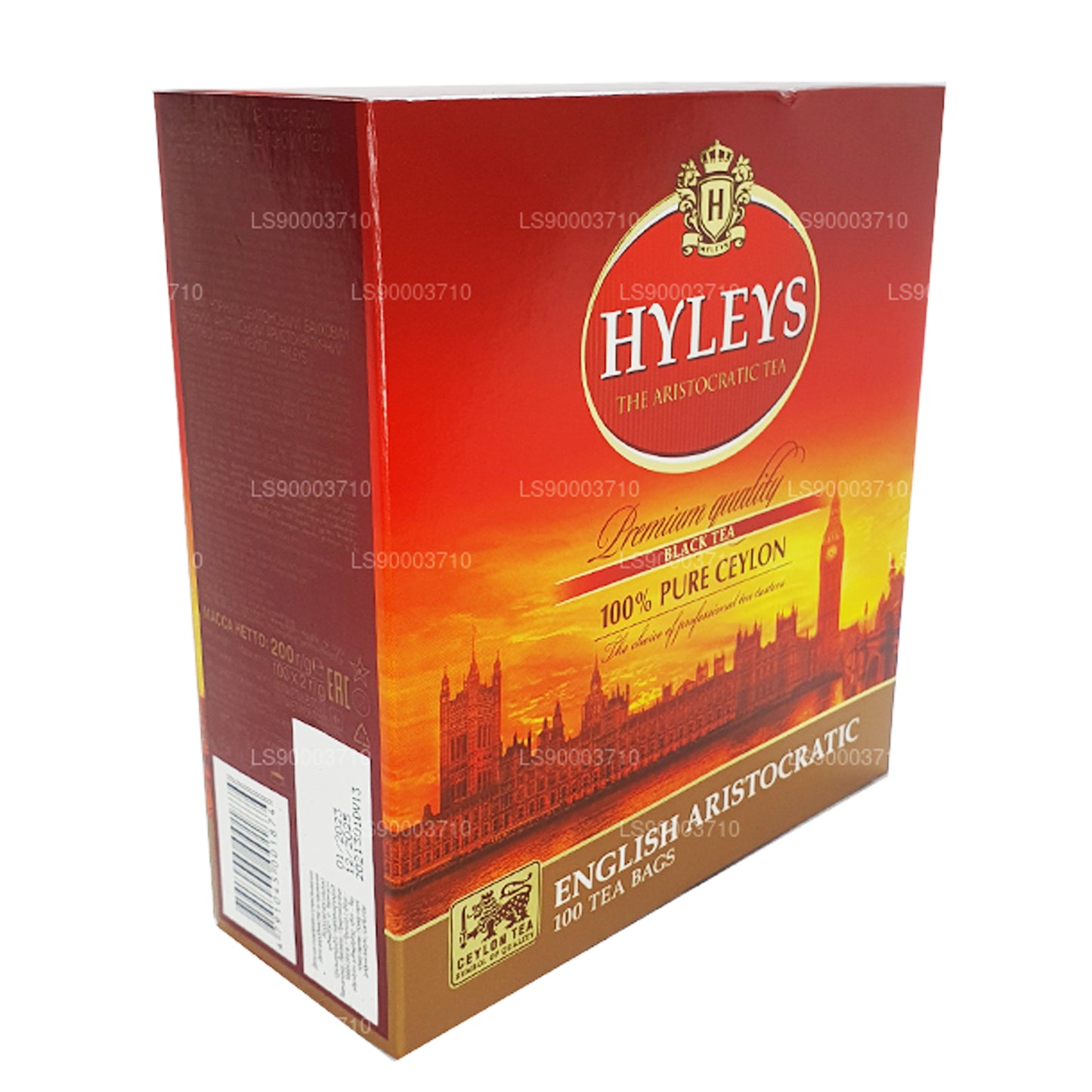 HYLEYS Premium Quality Black Tea 100 Tea Bages (200g)