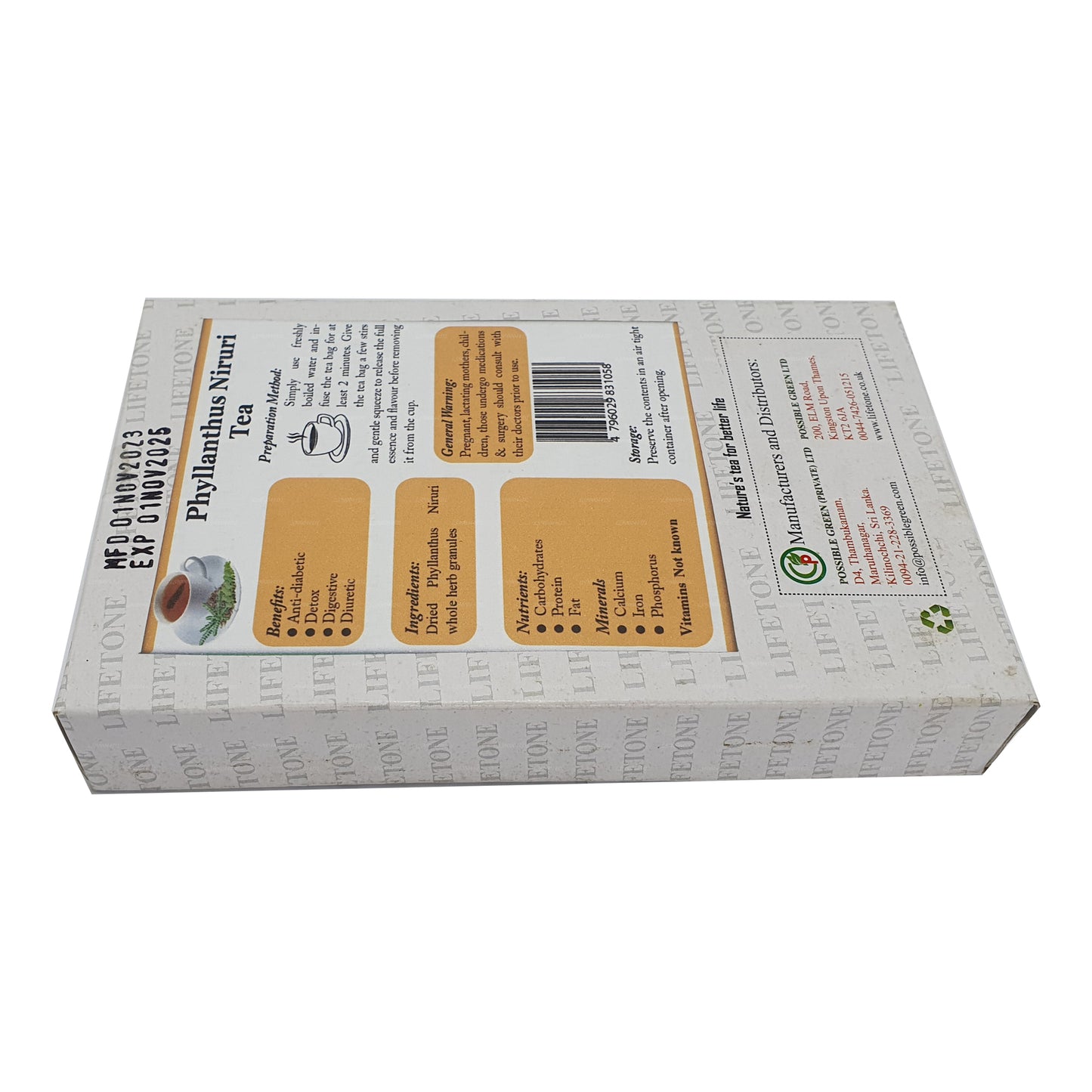 Lifetone Phylanthus Niruri Tea (30g) 20 Tea Bags