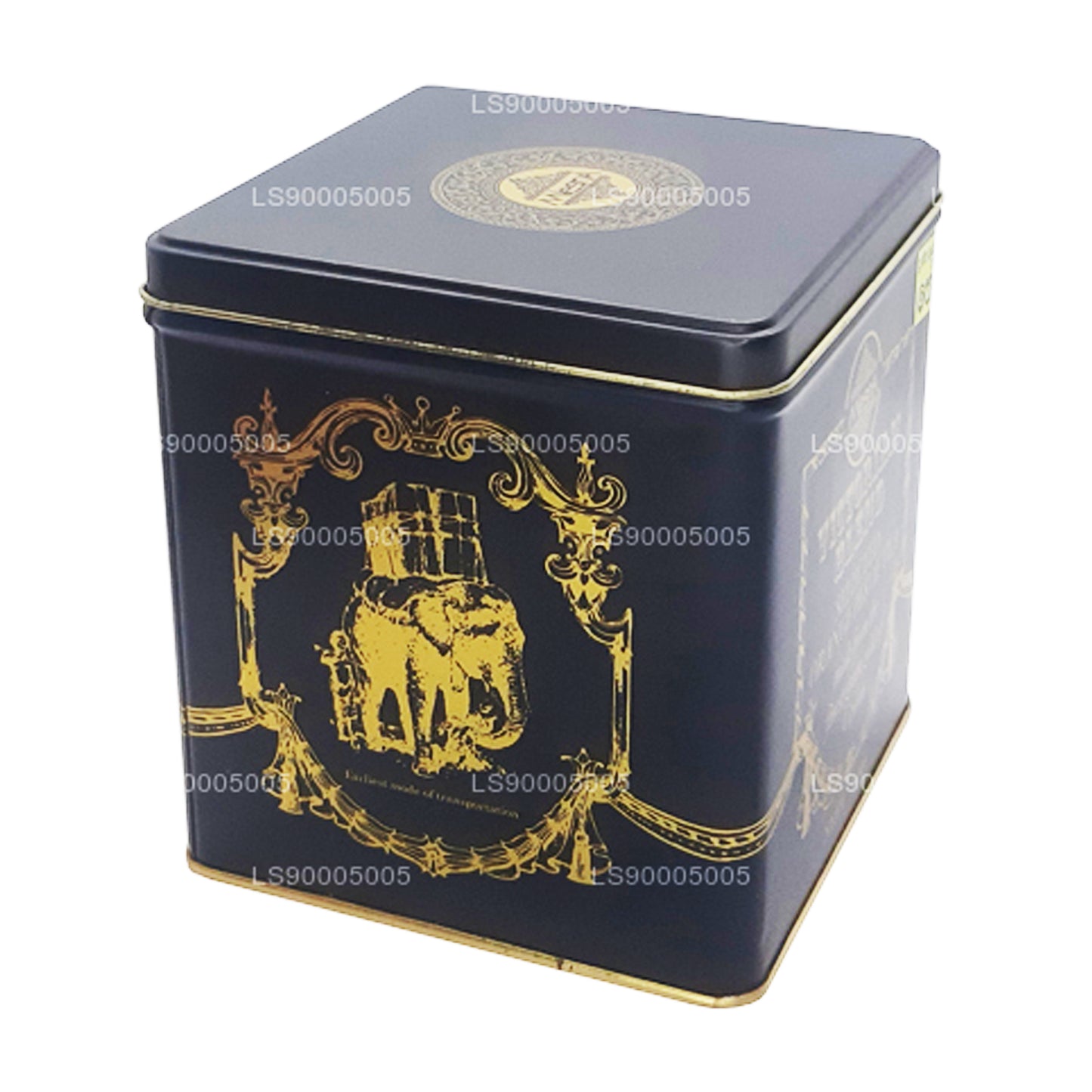 Mlesna Victorian Blend OP Leaf Tea Black Metal Caddy