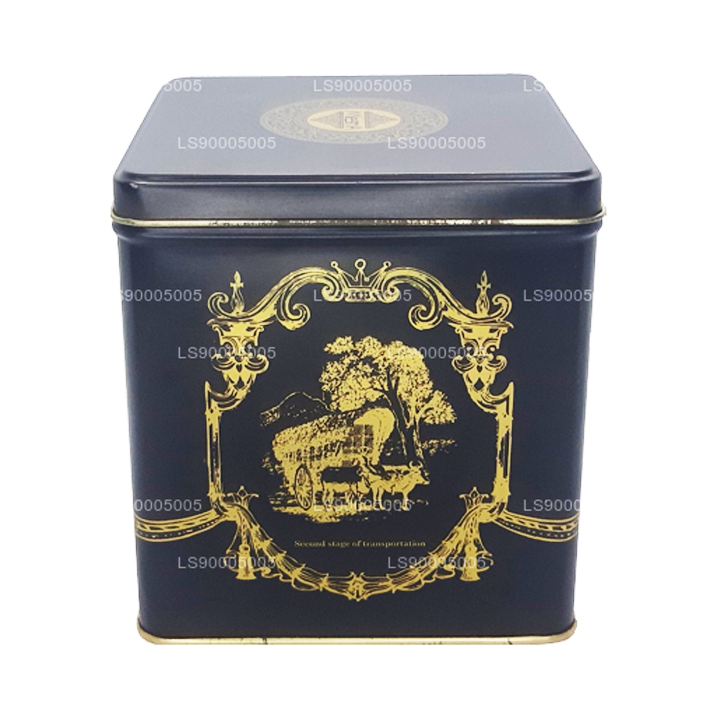 Mlesna Victorian Blend OP Leaf Tea Black Metal Caddy