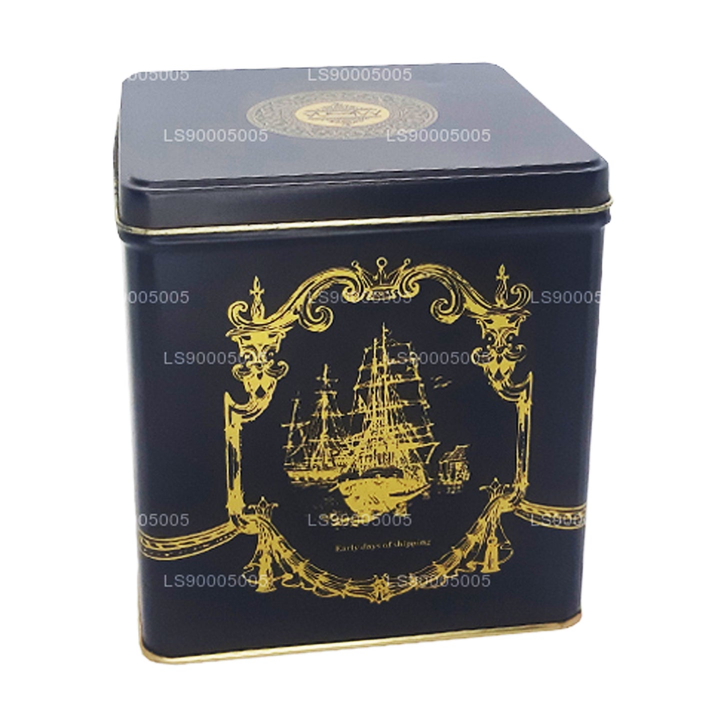 Mlesna Victorian Blend OP Leaf Tea Black Metal Caddy