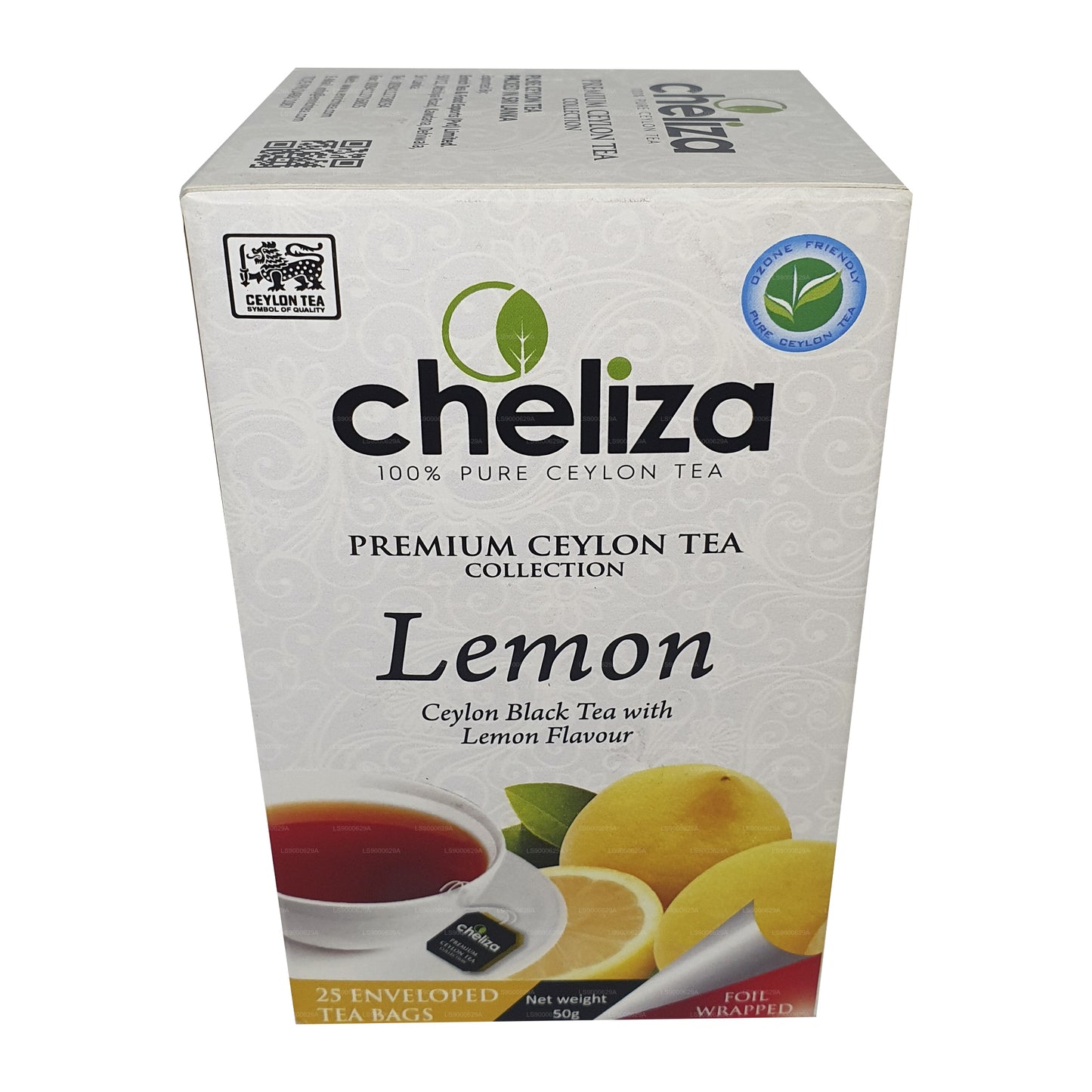 Cheliza Ceylon Black Tea with Lemon Flavour (50g) 25 Tea Bags