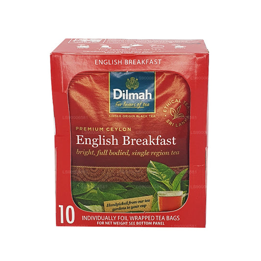 Dilmah English Breakfast Tea (20g) 10 Individually Foil Wrapped Tea Bags