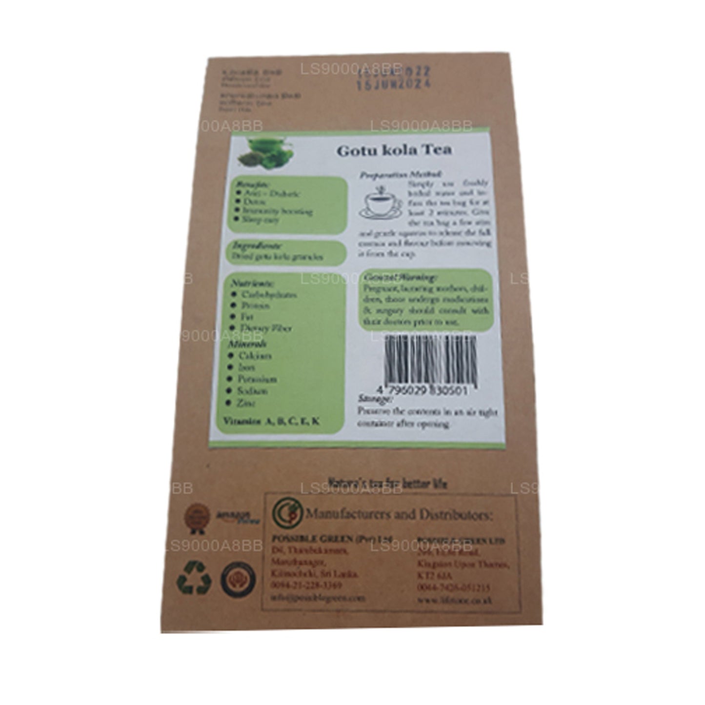 Lifetone Gotukola Tea (30g)