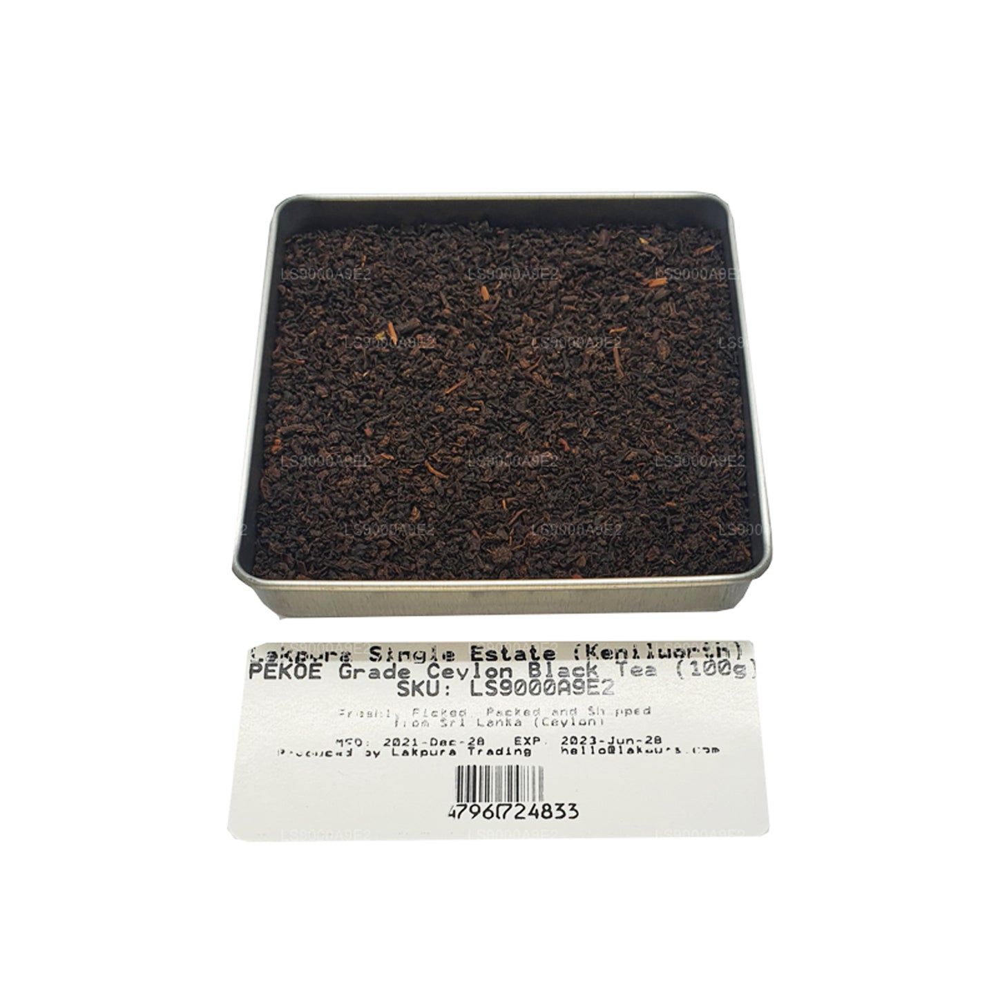 Lakpura Single Estate (Kenilworth) PEKOE Grade Ceylon Black Tea (100g)