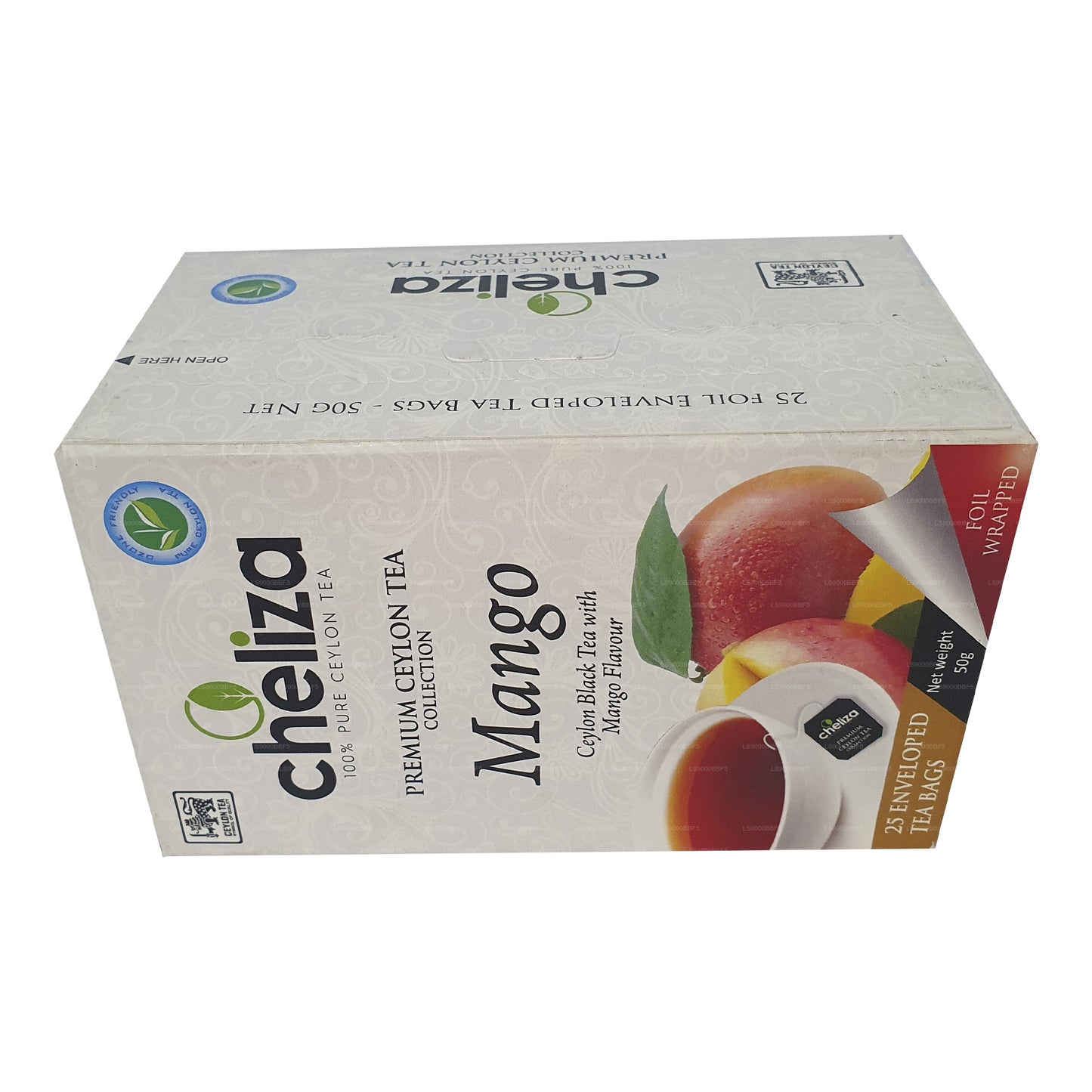 Cheliza Ceylon Black Tea with Mango Flavour (50g) 25 Tea Bags