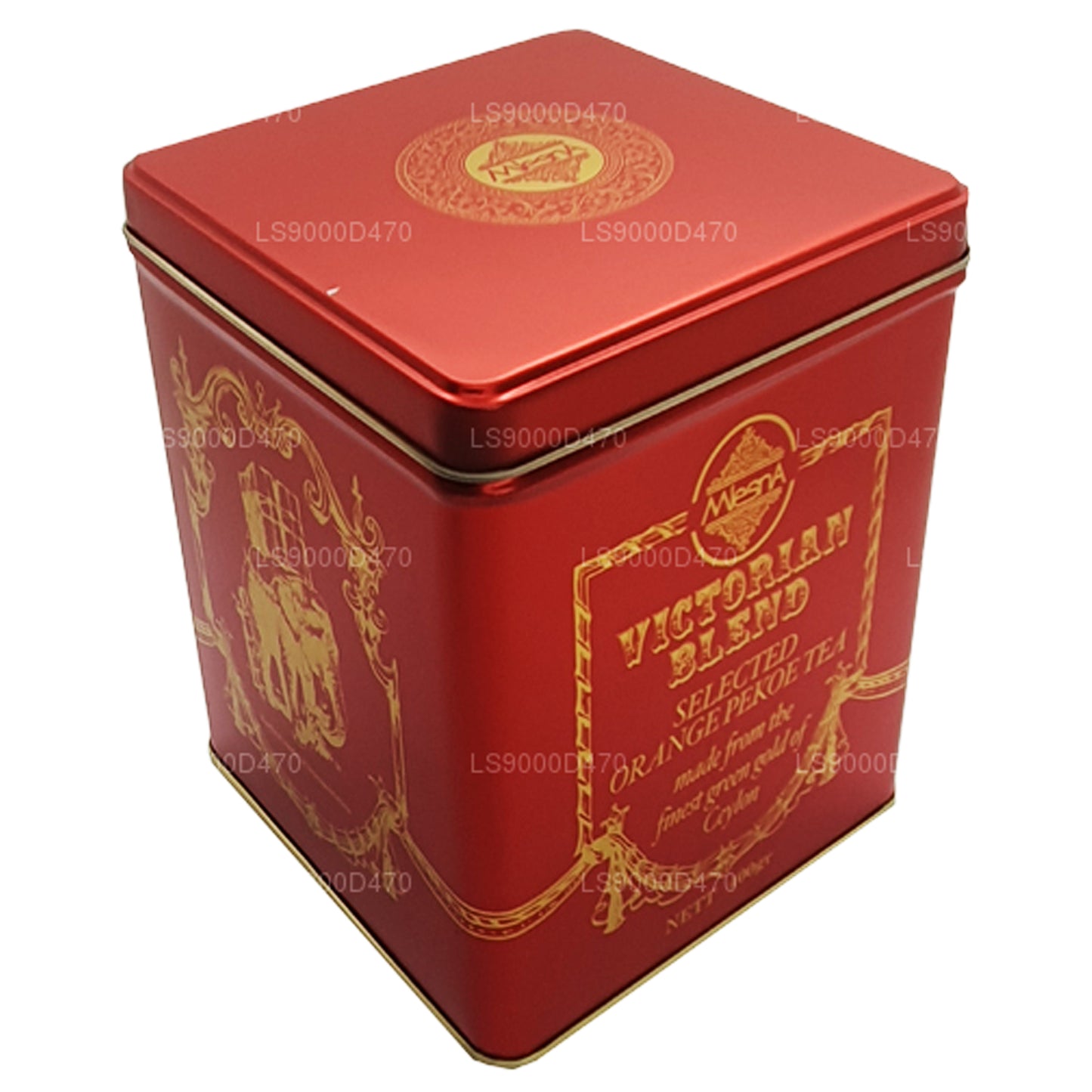 Mlesna Victorian Blend OP Grade Leaf Tea Red Metal Caddy