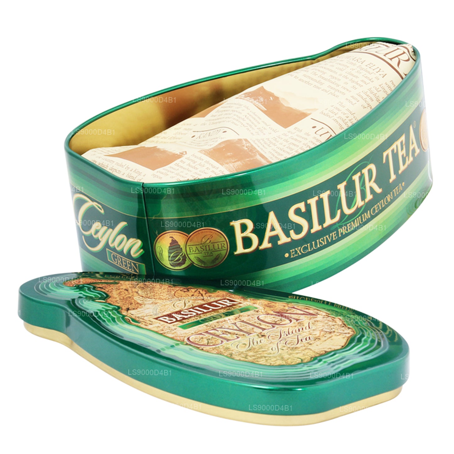 Basilur Island of Tea "Green" (100g) Caddy