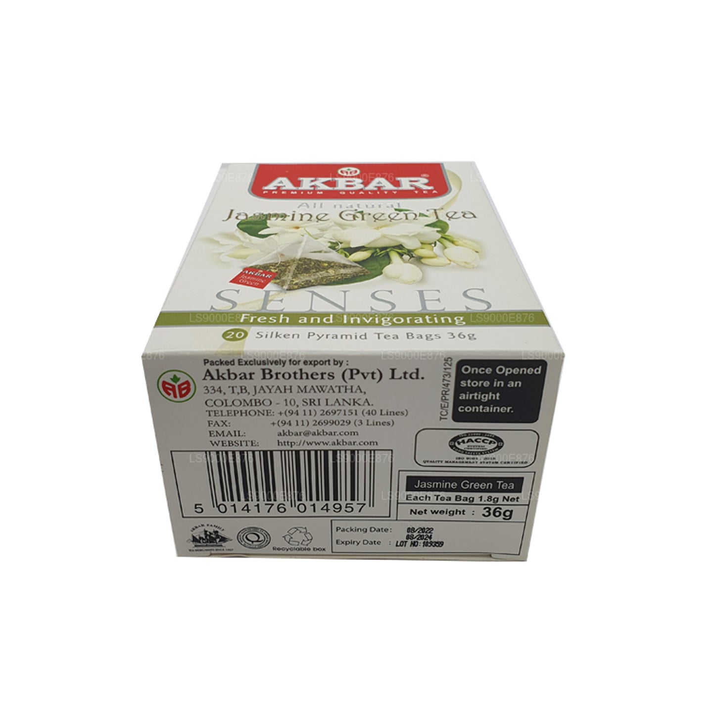 Akbar Jasmine Green Tea (36g) 20 Tea Bags