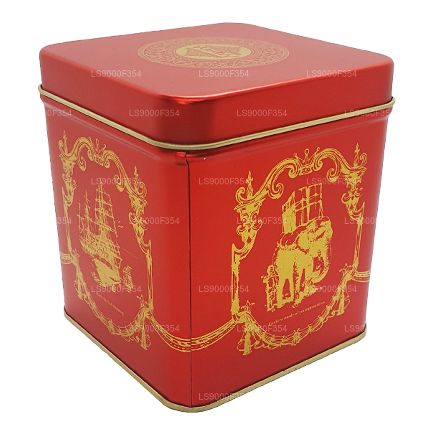 Mlesna Victorian Blend OP Grade Leaf Tea Red Metal Caddy