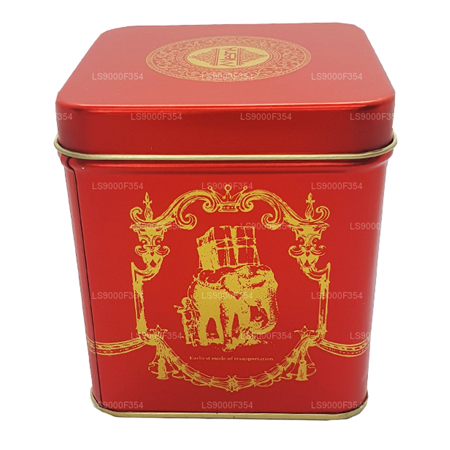 Mlesna Victorian Blend OP Grade Leaf Tea Red Metal Caddy