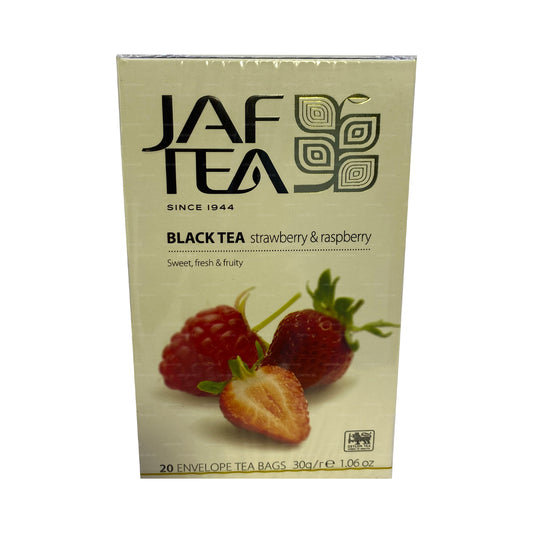 Jaf Tea Strawberry and Raspberry Black Tea (30g) 20 Envelope Tea Bags