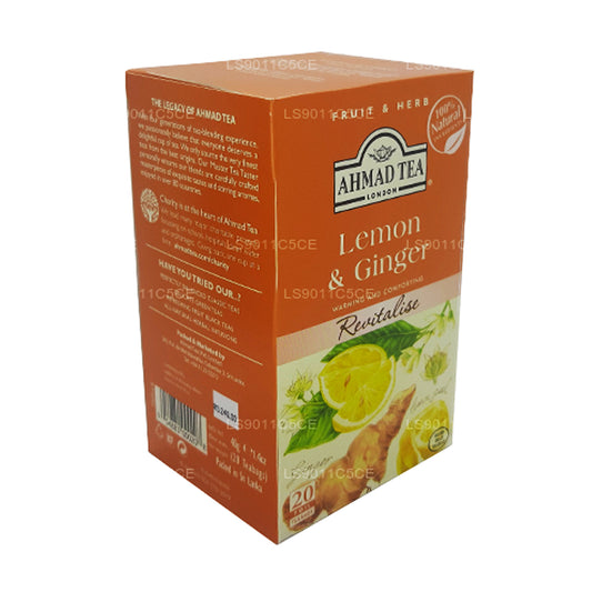 Ahmad Lemon & Ginger Tea (40g) 20 Foil Tea Bags