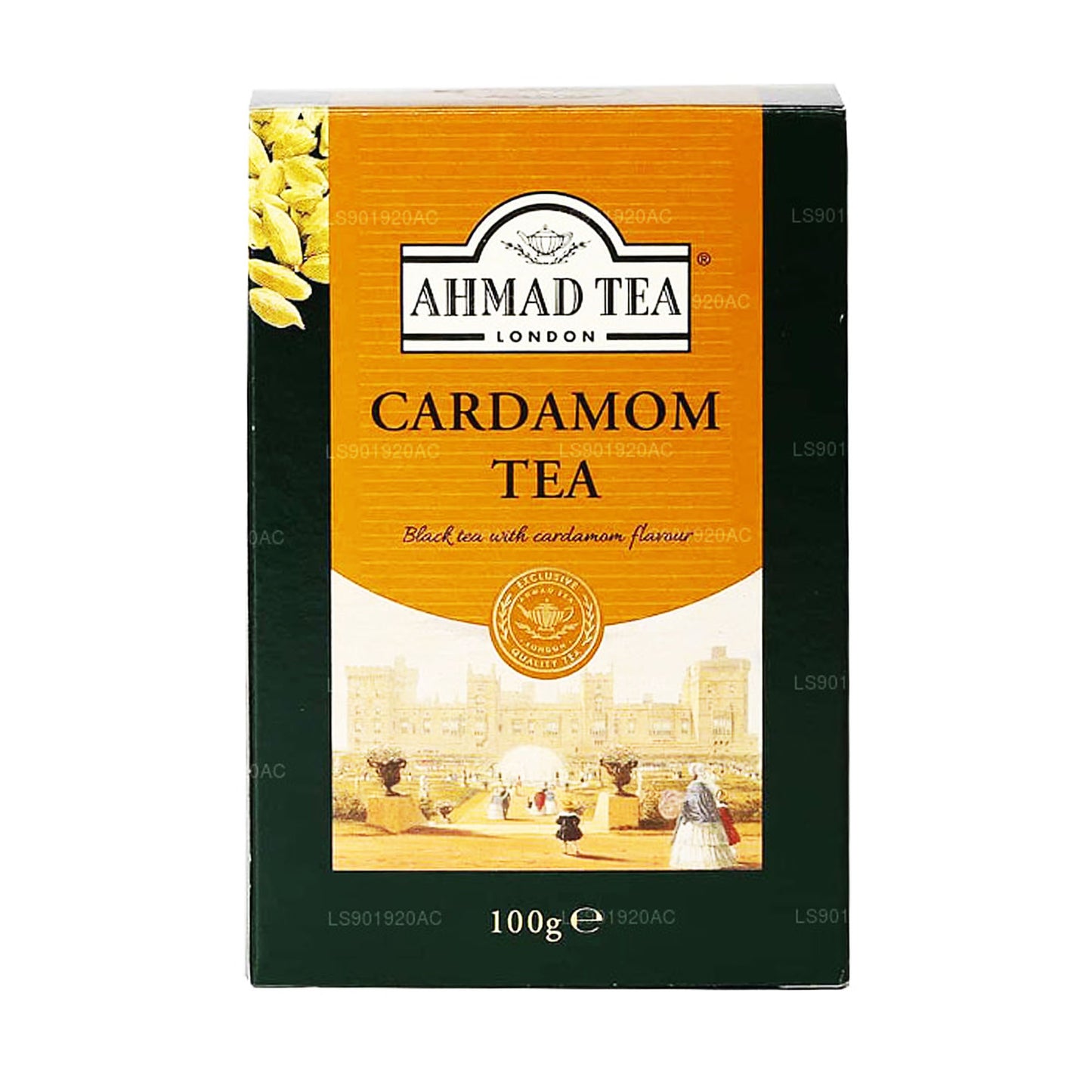 Ahmad Cardamom Loose Tea Carton