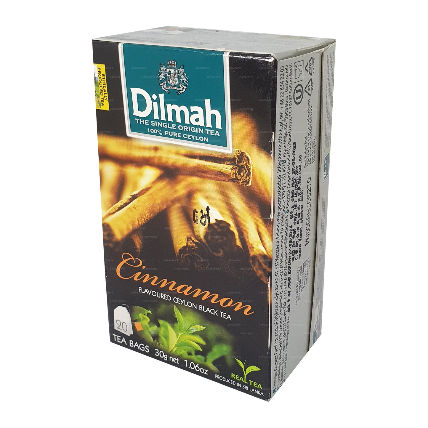 Dilmah cinnamon Flavored Tea (40g) 20 Tea Bags