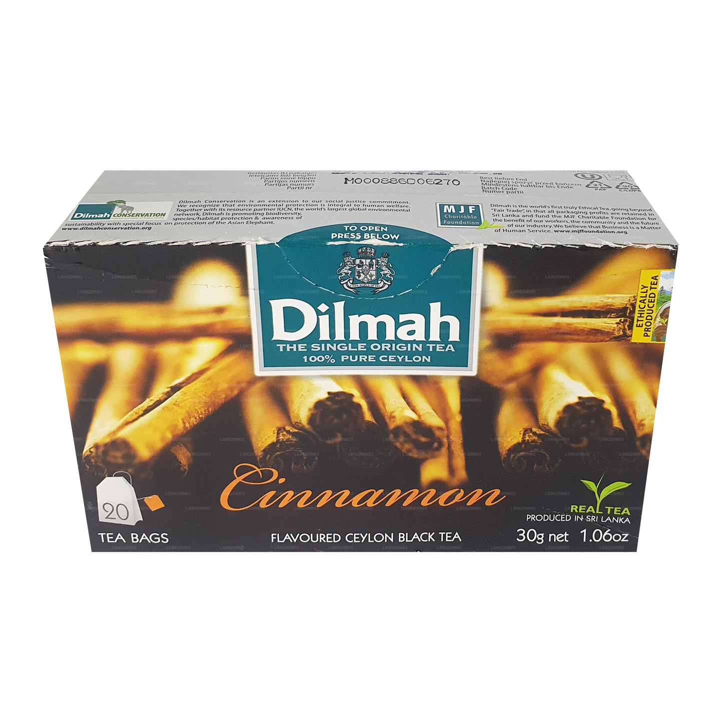 Dilmah cinnamon Flavored Tea (40g) 20 Tea Bags