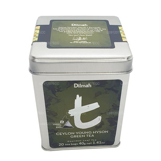 Dilmah t-Series Ceylon Young Hyson Green Tea (40g) 20 Tea Bags