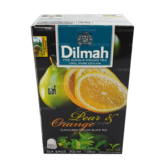 Dilmah Pear and Orange Flavored Ceylon Black Tea (30g) 20 Tea Bags