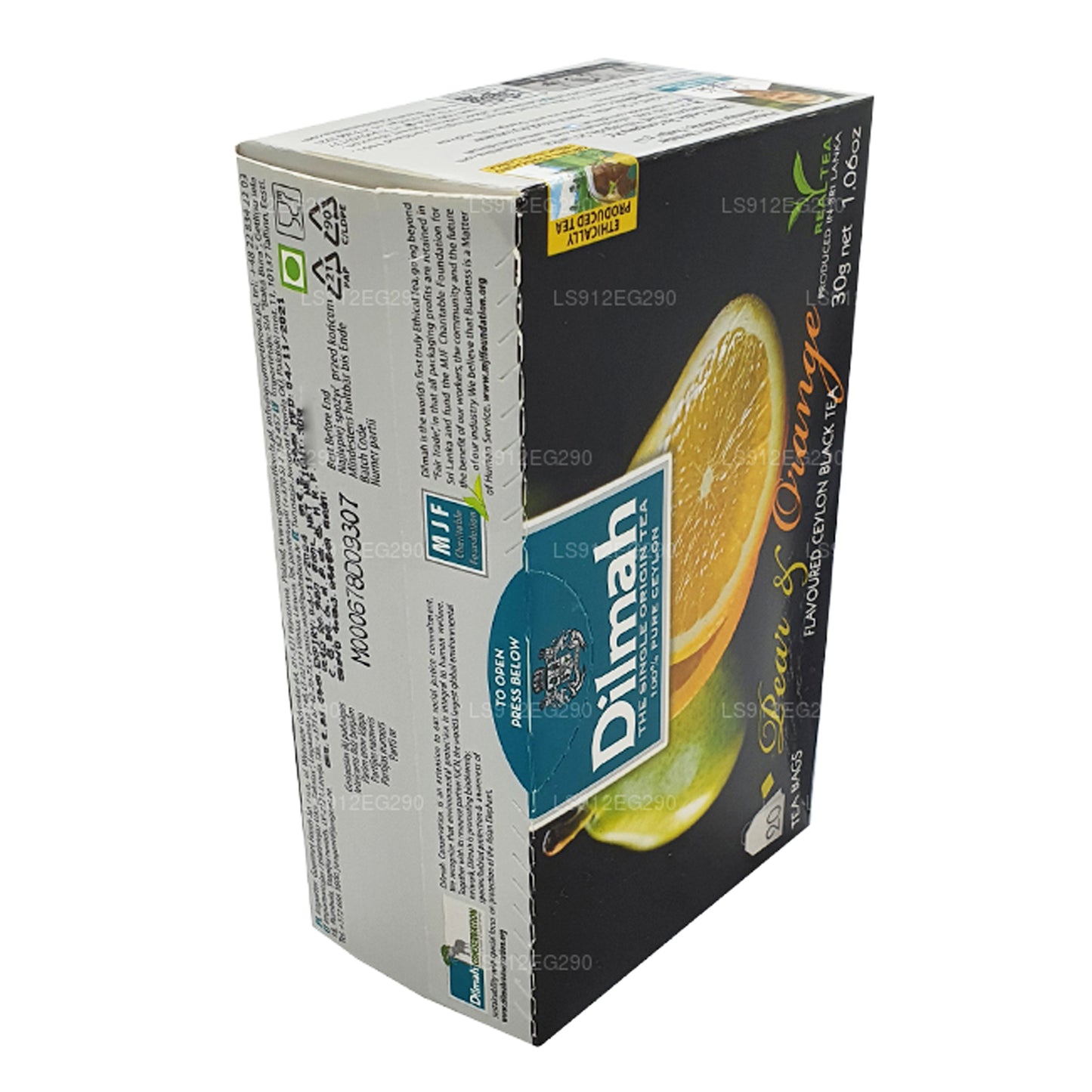 Dilmah Pear and Orange Flavored Ceylon Black Tea (30g) 20 Tea Bags