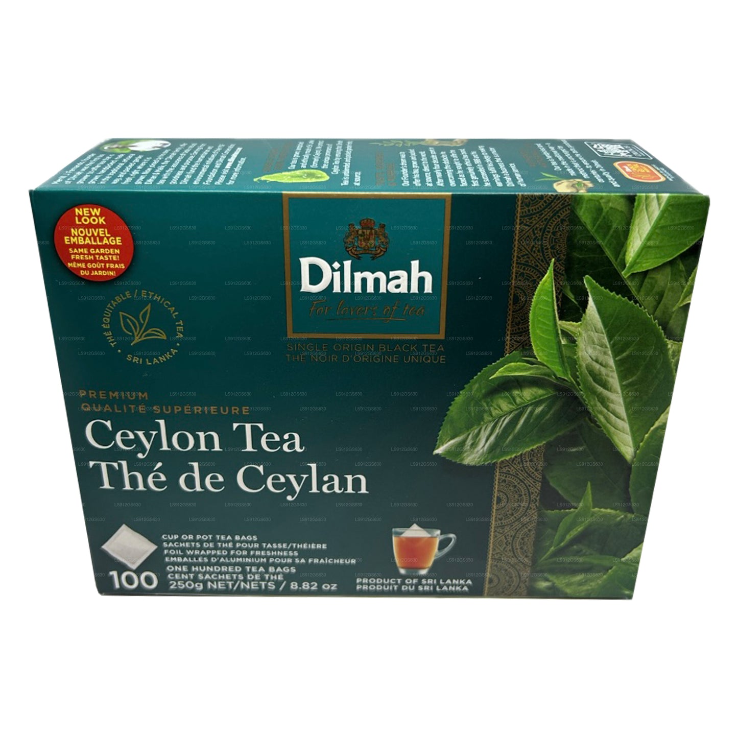 Dilmah Premium Ceylon Tea (250g) 100 Tagless Tea Bags