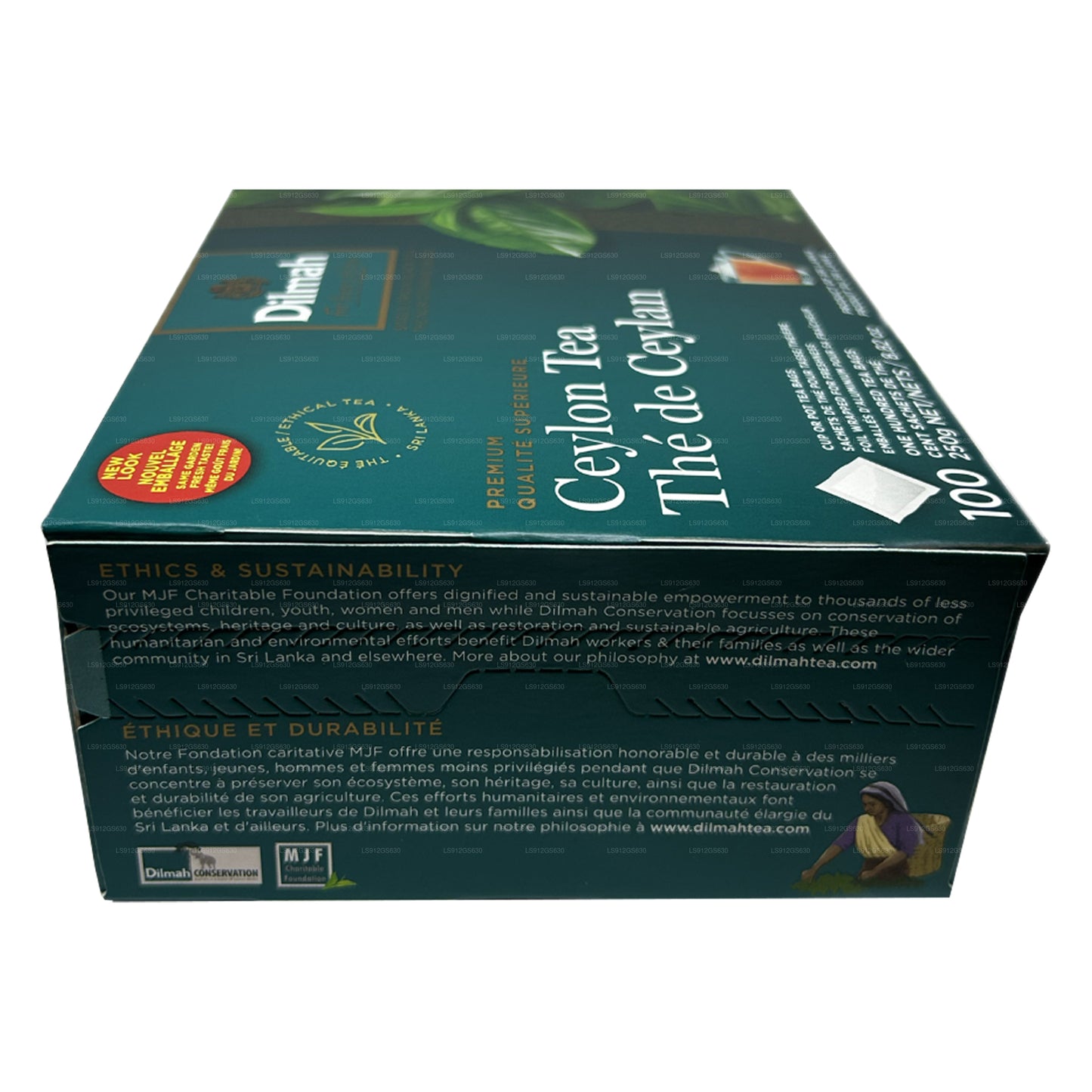 Dilmah Premium Ceylon Tea (250g) 100 Tagless Tea Bags