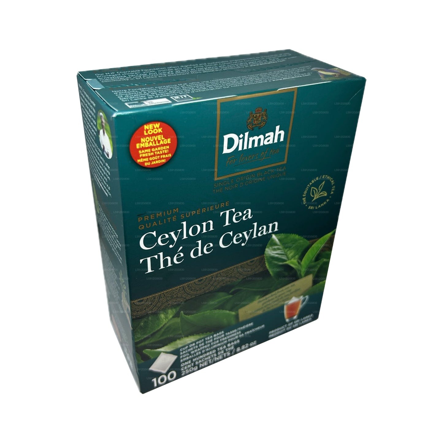 Dilmah Premium Ceylon Tea (250g) 100 Tagless Tea Bags