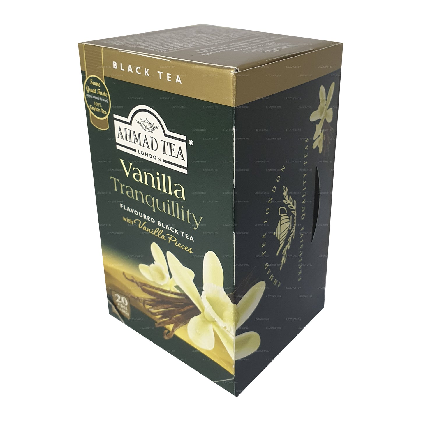 Ahmad Tea Vanilla Tranquility Flavoured Black Tea (40g) 20 Foil Tea Bags