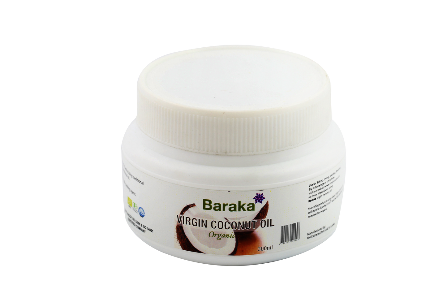 Baraka Virgin Coconut Oil (HDPE) (300ml)