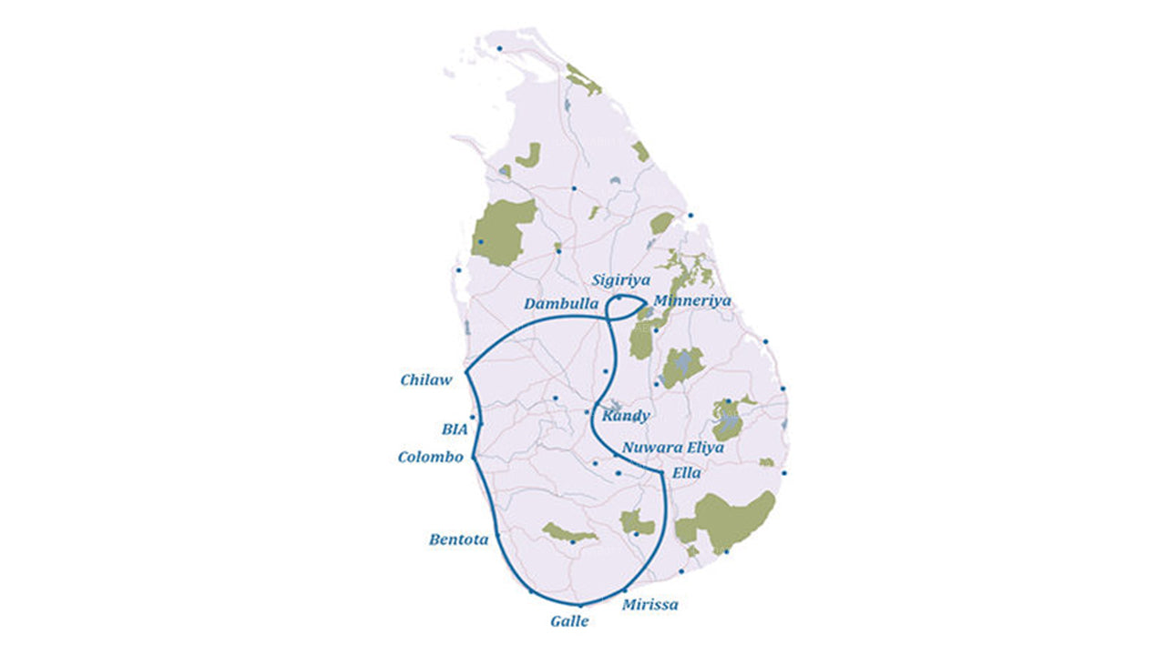 Southern Beaches of Serendib (10 Days)