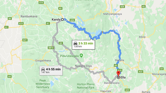 Kandy City to Ella City Private Transfer