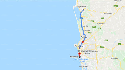 Transfer between Colombo Airport (CMB) and Mansion Square, Dehiwala