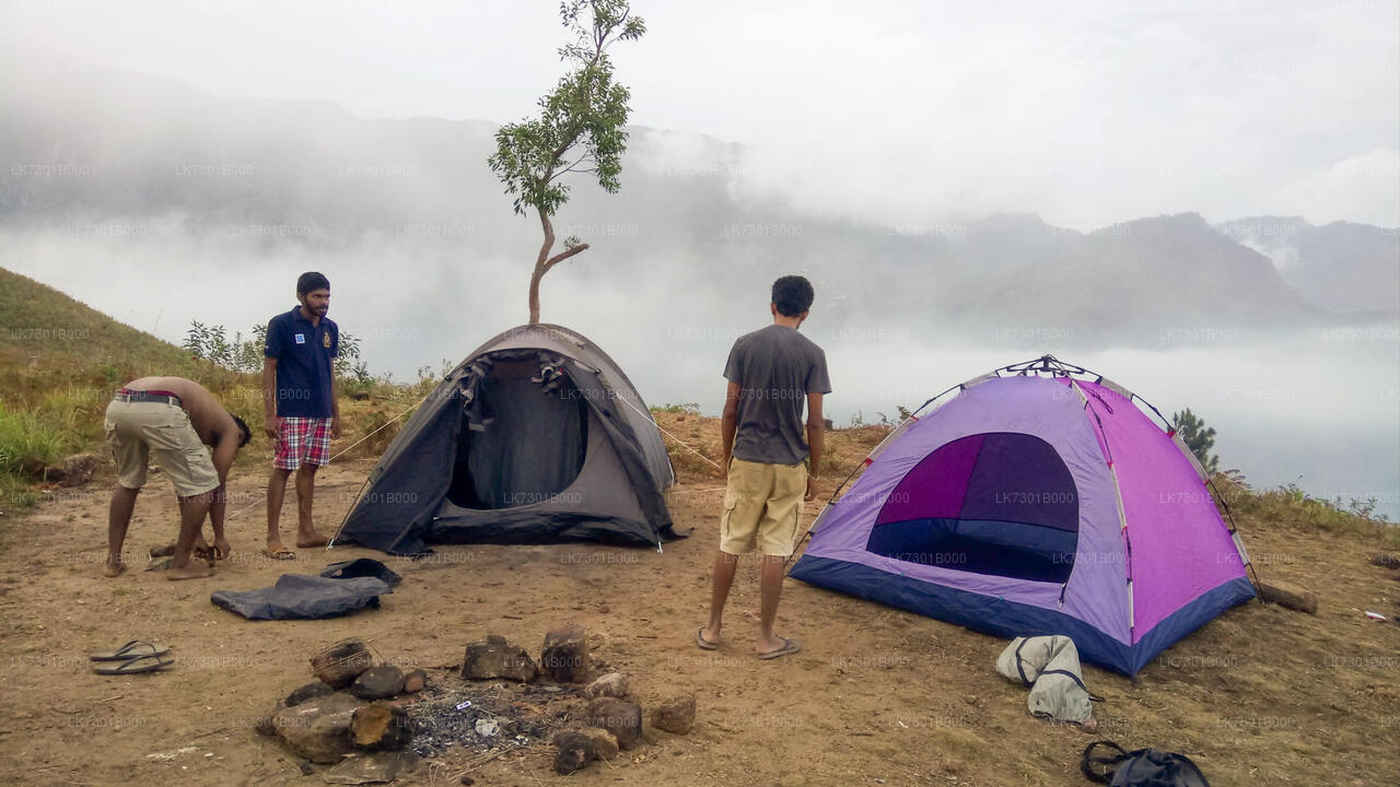 Camping at Wangedikanda and Hike to Bambarakanda Falls from Colombo