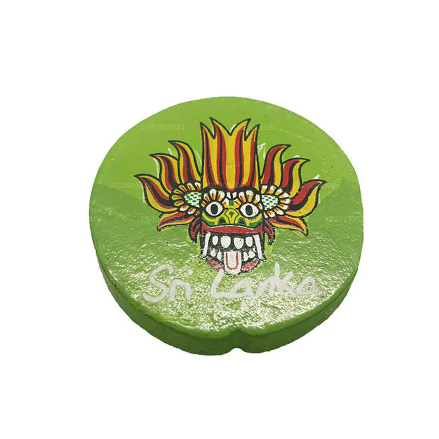 Sri Lankan Ginidal Raksha Mask Fridge Magnet