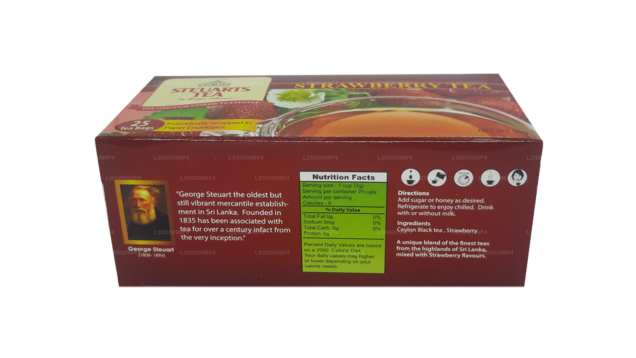 Steuarts Tea Straweberry Tea (50g) 25 Tea Bag