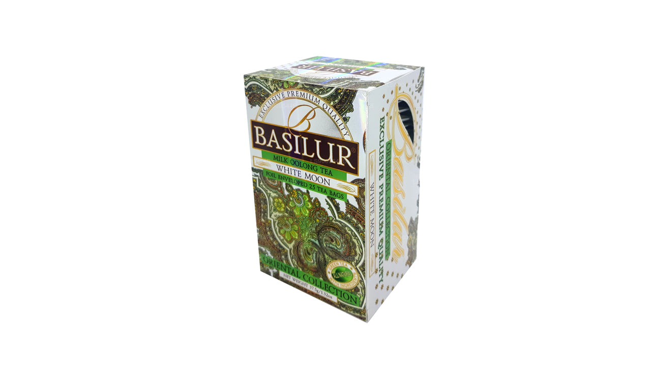 Basilur 'White Moon" Milk Oolong Tea (37.5g) Foil Enveloped 25 Tea Bags