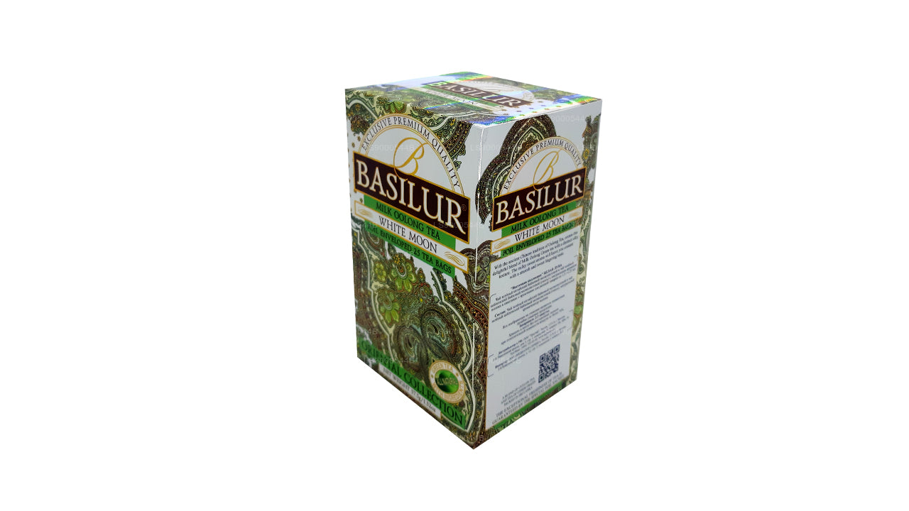 Basilur 'White Moon" Milk Oolong Tea (37.5g) Foil Enveloped 25 Tea Bags