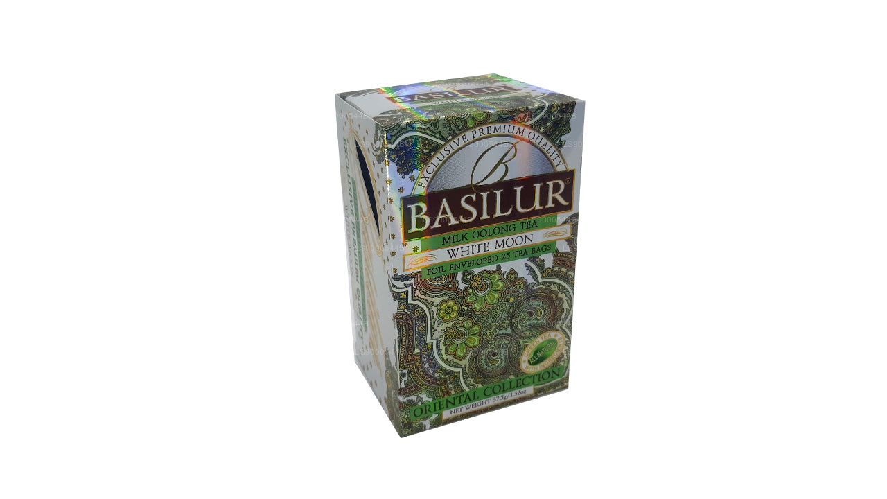 Basilur 'White Moon" Milk Oolong Tea (37.5g) Foil Enveloped 25 Tea Bags