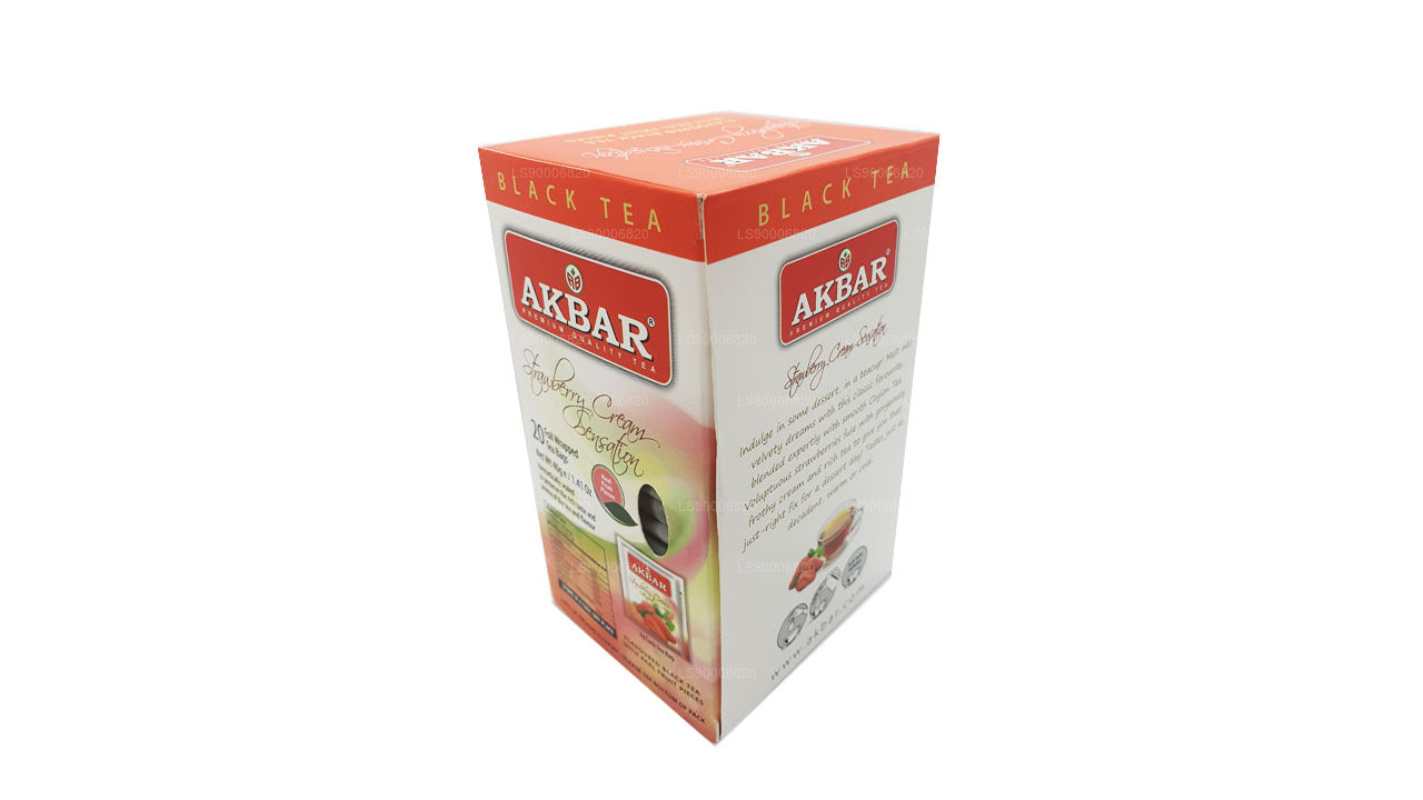 Akbar Strawberry Cream Sensation (40g) 20 Foil Tea Bags