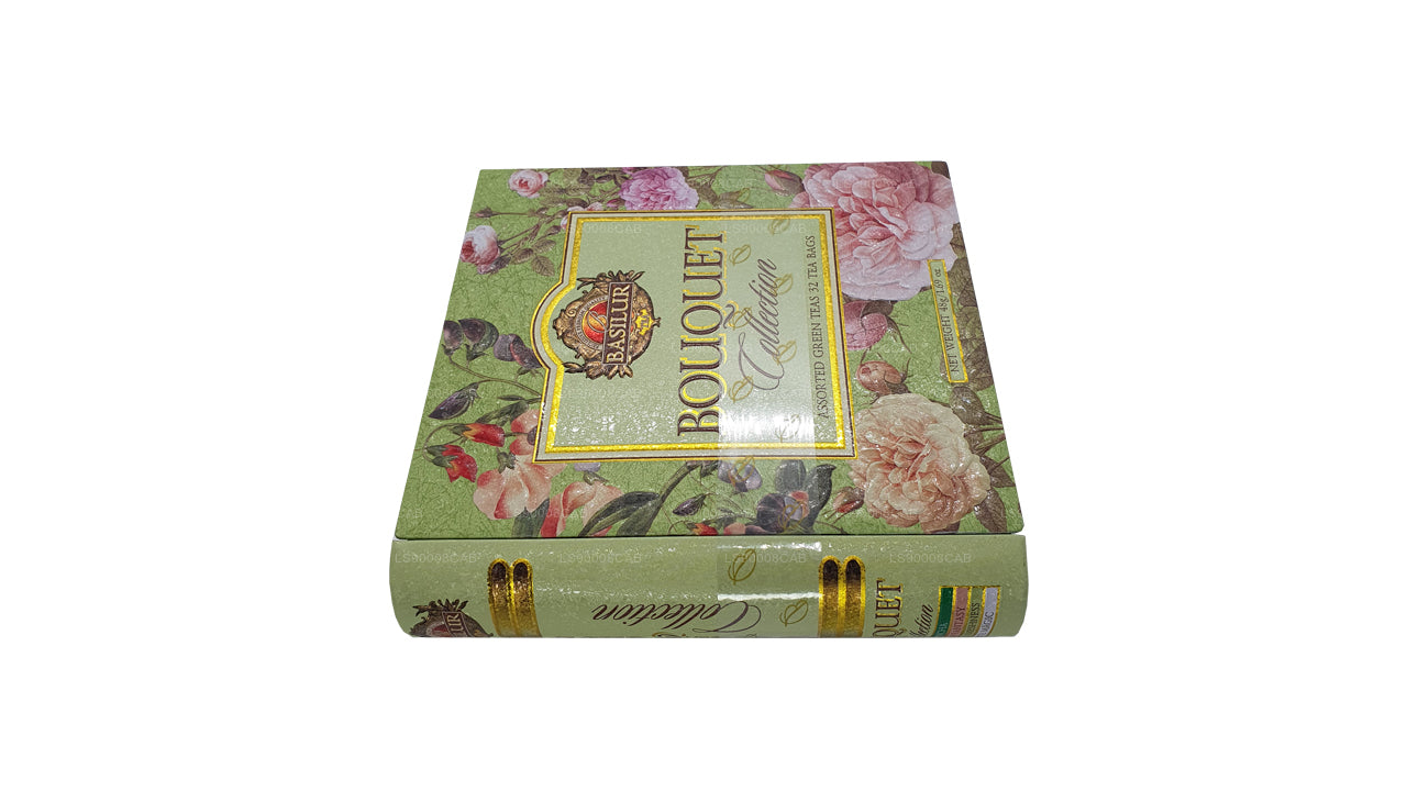 Basilur Exclusive Premium Green Tea Bouquet Collection (48g) 32 Tea Bags