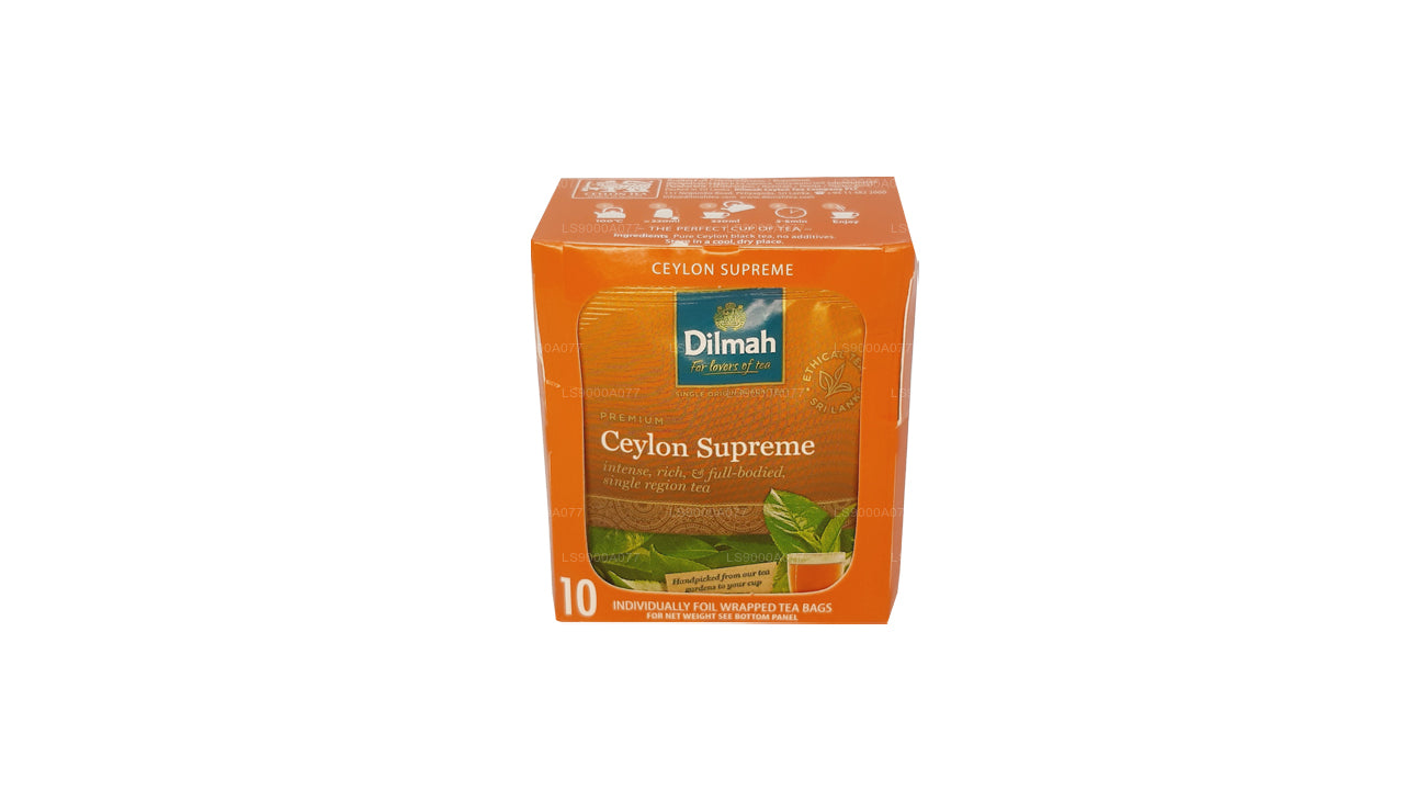 Dilmah Ceylon Supreme 10 Tea Bags (20g)