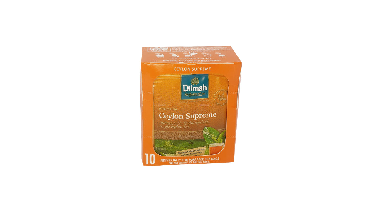 Dilmah Ceylon Supreme 10 Tea Bags (20g)