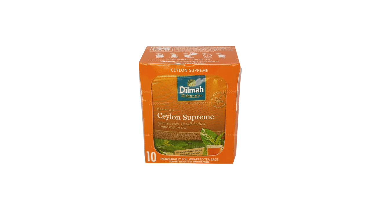 Dilmah Ceylon Supreme 10 Tea Bags (20g)