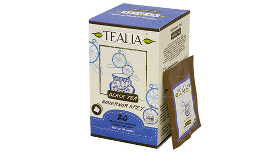 Tealia Govenor Grey Black Tea (40g) 20 Pyramid Tea Bags