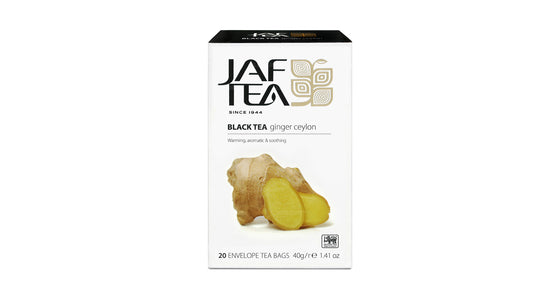 Jaf Tea Ginger Ceylon Black Tea (40g) 20 Envelope Tea Bags
