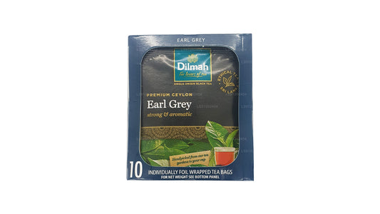 Dilmah Earl Grey Tea (20g) 10 Individually Foil Wrapped Tea Bags